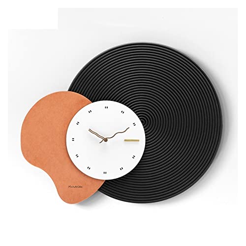 Horloge pour salon design moderne avec lumière et grande horloge murale déco