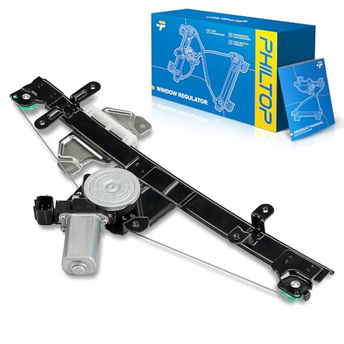 Image of PHILTOP Front Left Driver Side Power Window Regulator and Motor Assembly Compatible with 2013-2019 Nissan Sentra Replaces 751-394,2 Pins