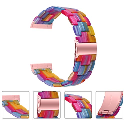 UKCOCO Pulseira de Relógio de Resina de Liberação Rápida Substituições de Pulseira de Relógio Inteli