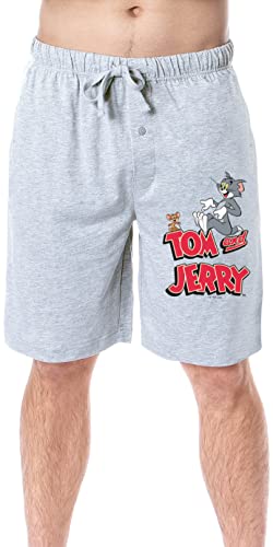 INTIMO Tom And Jerry Mens' Classic Cartoon Character Logo Sleep Pajama Shorts