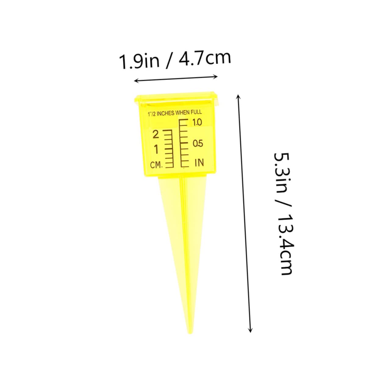 IWOWHERO Water Gauge Tool for Rain Measuring Decorative Plastic Rain Gauges Outdoor for Farming