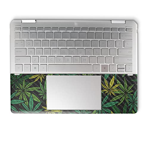 Image of MightySkins Carbon Fiber Skin Compatible with HP Spectre x360 14 inch (2022) Full Wrap Kit - Cannabis Culture | Protective, Durable Textured Carbon Fiber Finish | Easy to Apply | Made in The USA