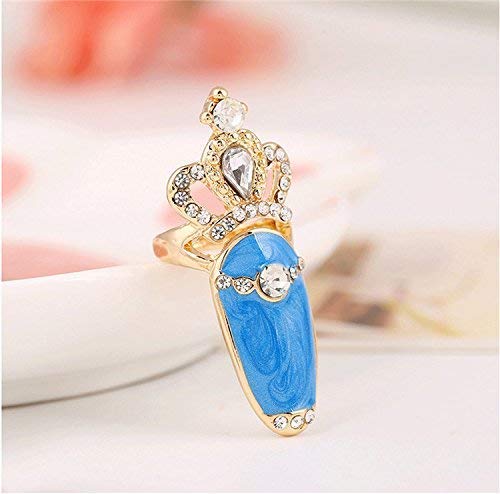 Amazon | tonntyann ネイルリング 4色セット キラキラ ジュエリー 爪の
