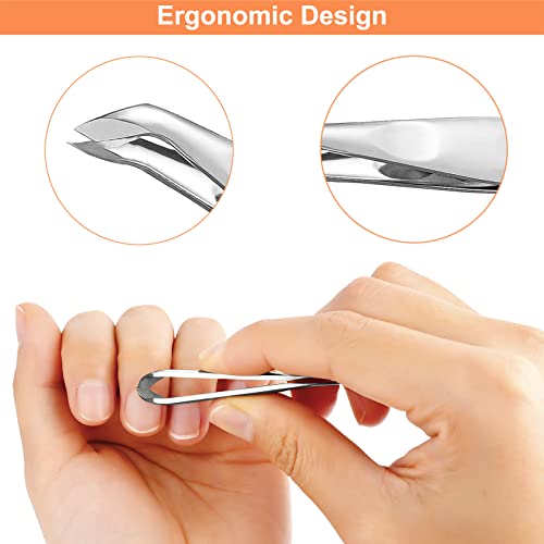 Thrau Mini Cuticle Trimmer For Manicure And Pedicure, Stainless Steel Cuticle Nipper, Precise Pointed Tip Cuticle Clipper For Trim Nail And Dry Skin #TOP1