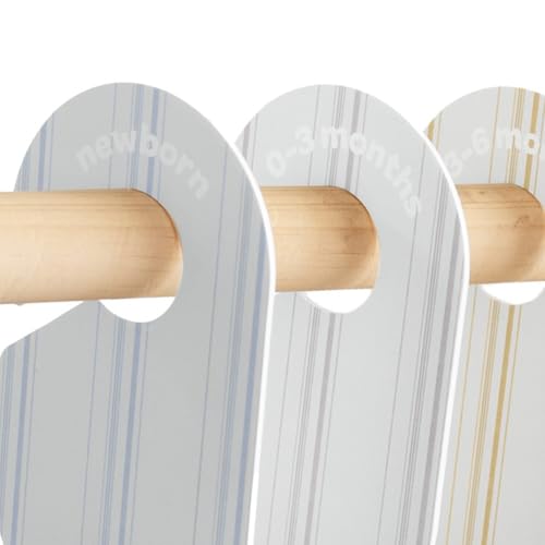 3 Sprouts Baby Wardrobe Dividers Set of 8, Hanger Closet Divider, Baby Clothes Organiser - Image 2