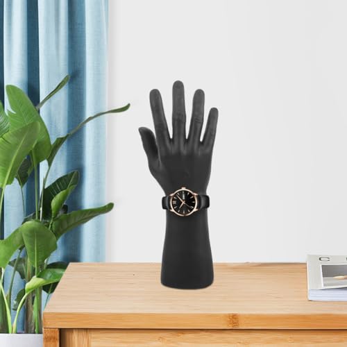 ABOOFAN Herren-Handhalter, Vinyl, 30,5 x 5,6 cm, Ringhalterung und Uhr, rechte Hand, leicht, stabil, für Schmuck, Haus und Geschäft