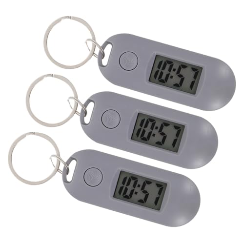 Pack de 3 relojes llavero digitales para estudiantes de plastico ligero