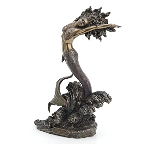 Yemaya Diosa del Mar Escultura Bronce y Resina 27cm