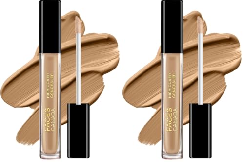Image of FACES CANADA High Cover Concealer - Honey Creme 02, 4ml | High Coverage Liquid Concealer | Blends Easily | Natural Finish | Covers Spots, Blemishes & Dark Circles | With Shea Butter & Vitamin E