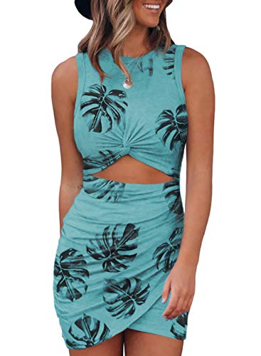 Image of Acelitt Women's Tank Dresses Cut Out Bodycon Mini Dress
