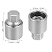 X AUTOHAUX P Wheel Lock Lug Nut Anti Theft Lug Nut Screw Removal Socket Key Wheel Lock Key for Audi A4L A5 A6L Q2L Q3 Q5 A8