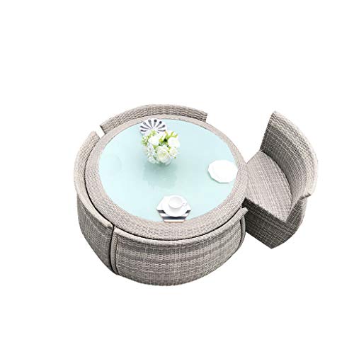 Questo set patio è stato progettato con cuscini per ogni sedia. Il design del cuscino in spugna offre un comfort extra quando ci si siede sulla sedia. È bello e morbido e il cuscino rimovibile lo rende facile da pulire.