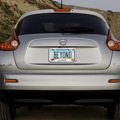 Au-Tomotive Gold, INC. Nissan Juke Brushed Steel Auto License Plate Frame