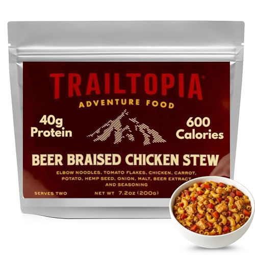 Trailtopia Bent Paddle Beer Braised Chicken Stew- Freeze