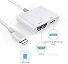 Apple MFi Certified Lightning to HDMI Digital AV Adapter 1080P HD Video HDMI Sync Screen Connector Cable with Charging Port Compatible with iPhone 14/13/12/11/ X/ 8/7/ iPad on HDTV/Projector/Monitor