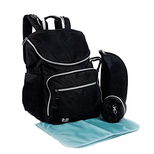 B-It Diseño Bolsa Mochila Cambiador para recién nacidos I Mochila porta pañales para mamás l Bolsa para recién nacidos Mochila Premamá l Bolsa de bebé para cochecito I Bolsa para pañales