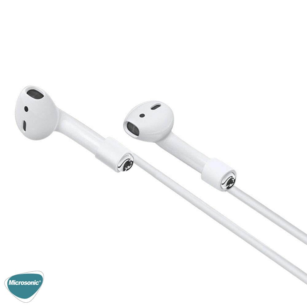 Microsonic Airpods 4.Nesil/ANC Manyetik Mıknatıslı Kulaklık İpi Siyah [AirPods 4 ile Uyumlu Kılıf - Siyah]