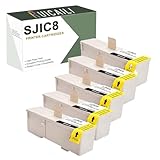 Haut rendement : jusqu’à 50 ml par cartouche d’encre SJIC8, totalement 250 ml, répondant à vos besoins d’impression de masse.