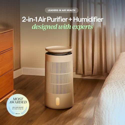 Image of Blueair 2-in-1 Pro Air Purifier & Humidifier for Large Rooms, HEPASilent Removes 99.97% Allergens, Dust, Smoke, Up to 1,875 sq ft, Smart App, Skin-Hydration Mode, 360 InvisibleMist