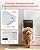 VEVOR Pet Door, Medium, with Three Magnetic Flaps and Metal Frame, Strong and Weatherproof Dog Door for Interior and Exterior Doors, Easy to Install, Easy in-and-Out Access for Doggies, White