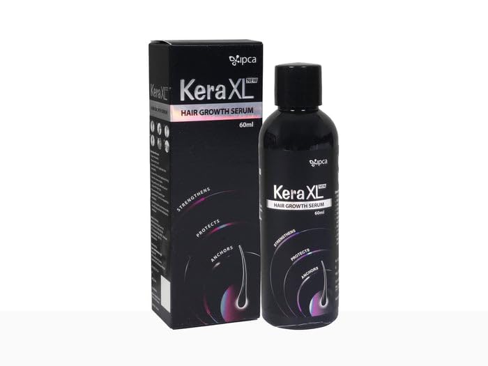 Image of Kera XL Hair Growth Serum 60ml | Non-Sticky, Non-Viscous Hair Serum | Helps Control Hair Fall & Support Hair Growth (Pack of 2)