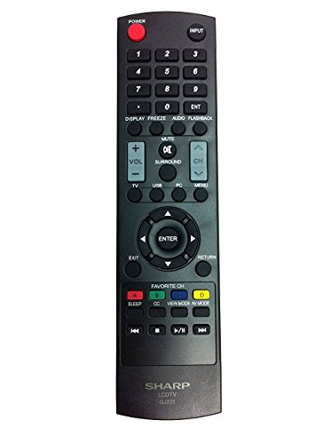 New USARMT Replaced Sharp GJ221 Remote for Sharp TVs LC-32SV29U, LC-42D69U, LC-42SV49U, LC-46SV49U