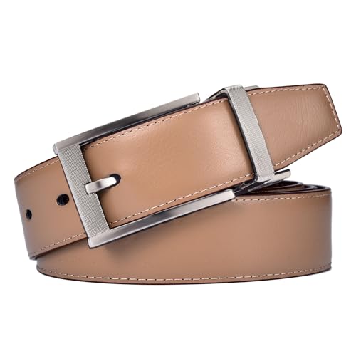Men Belt Genuine Leather with Anti-scratch Buckle Casual Strap3
