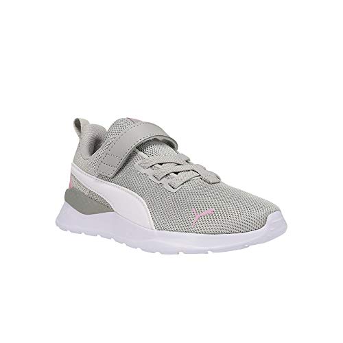 PUMA Unisex-Child Anzarun Lite Slip On Sneaker, Gray Violet White-Pale Pink, 3.5Little Kid