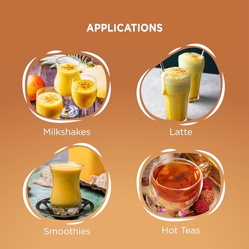 Image of Marimbula Saffron Cream Flavoured Syrup- 250ml Bottle | Suitable For Mocktails, Cocktails, Party Juices, Beverages | Non Alcoholic | Summer Drink Mix | Perfect for Home, Cafe & Restaurant Use