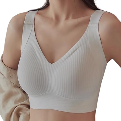 オンジャク パッド付きプッシュアップブラジャーアンダーワイヤーブラジャーフルカバレッジソフト毎日の快適な フルカバレッジ