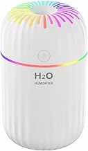 H2O Rainbow Style Scent Oil Diffuser Humidifier with Colorful LED Light | USB Mini Air Humidifier & Aromatherapy Diffuser for Bedroom, Office & Car
