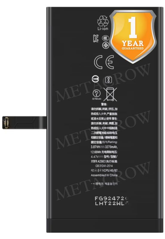 Image of Original Battery Compatible for Apple iPhone 14 (A2882, A2649, A2881, A2884, A2883) - (3279mAh) - 1 Year Warranty