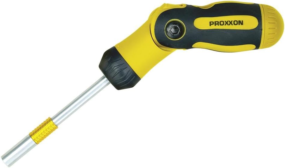 Proxxon 22288聽Impact Driver Bit/Ratchet/Foldaway Screwdriver and Ratchet Function Auto Lock System for Standard, Middle Position is which eliminates Ratchet, 1/4聽Inch