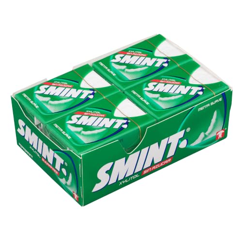 SMINT Tabs Sabor Menta Suave, Caramelos Comprimidos Sin Azúcar, Pack 12 uds