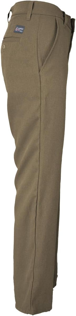 Lapco FR L-PTCFR5 Ladies Uniform Pant, 5oz TecaSafe One Inherent, 6 Regular, Khaki