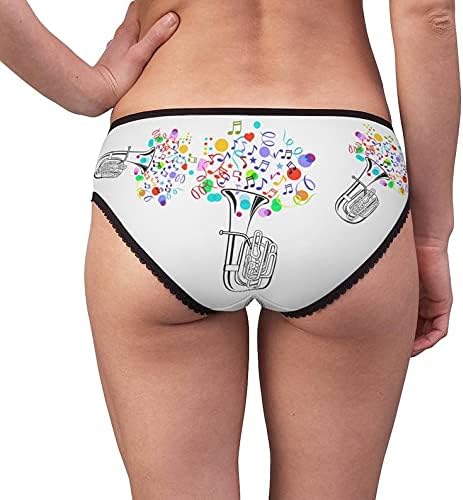 Tuba Party Panties, Tuba Party Underwear, Briefs, Cotton Briefs, Funny Underwear, Panties For Women