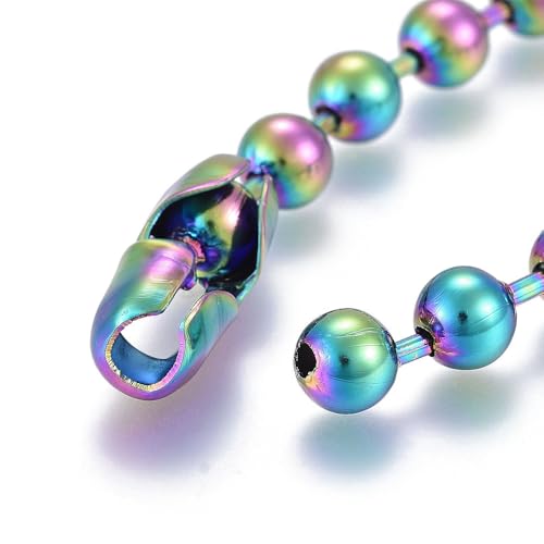 Image of LZD 6-10 inch Stainless Steel Ball Chain Beads Bracelet Silver Gold Multicolor 2 /4 /6 /8 /10mm Bead P274