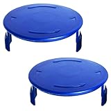 PEHUAP Weed Eater Spool Cap Cover Compatible with Kobalt 120X and 120X-06 40V String Trimmer, Replacement Trimmer Line Cap for Kobalt 40-Volt Cordless Weed Wacker,Blue,2 Pack