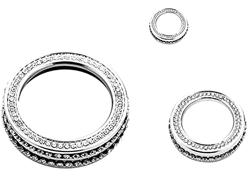 YUWATON Compatible with Alfa Romeo Giulia Stelvio 2017-2019 Bling Accessories Central Control Multimedia Knob Cover Rhinestone Decals for Women