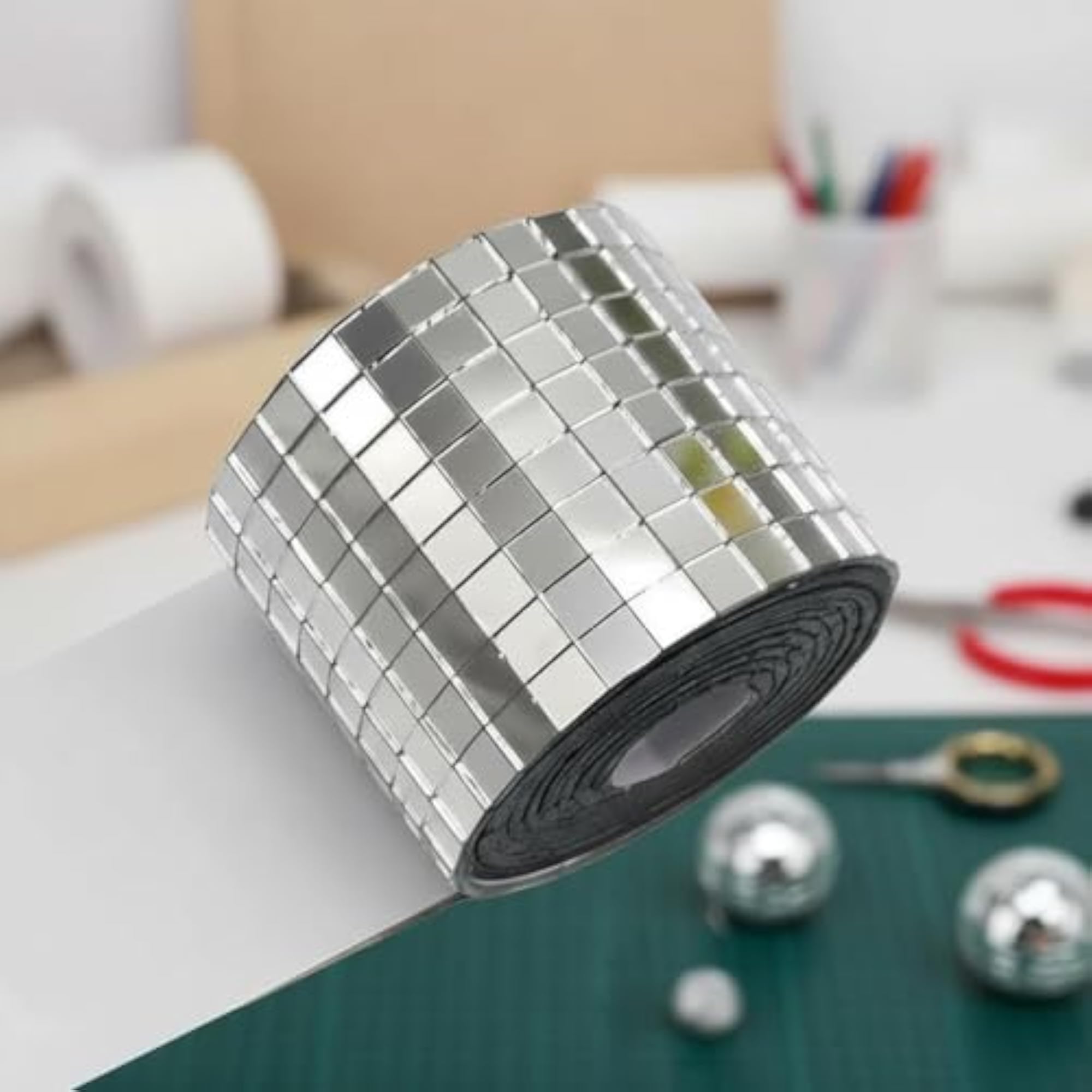 Bright Reflection Mirror Sticker Roll Sparkling Effect