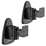 2 Pack Adjustable Speaker Wall Mounts for Samsung HW-Q990D/Q990F/Q990C/QS700F/Q800F/Q900F/Q600F, Heavy Duty Wall Brackets Fit for SWA-9500S/SWA-W200D Samsung Speaker Wall Mounts WR Keyhole&Thread Hole