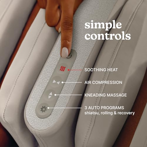 Homedics Luxe Comfort Foot Massager & Calf Massager with Heat, Shiatsu, Deep Kneading, Air Compression, Circulation Boost, Relaxation, Adjustable Modes, Post-Workout Recovery by Homedics - Image 6