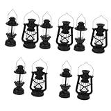 Matériel de bricolage : avec des détails délicats et un design unique, rendez le modèle de mini lampe à pétrole très vivant et créatif, modèle de lampe à pétrole miniature