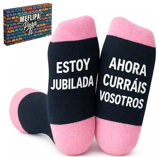 Imagen de Regalos Jubilacion Hombre Mujer Calcetines Divertidos Jubilado Regalos Originales para Jubilados Feliz Jubilacion Hombres Abuelo Regalo Despedida Compañero de Trabajo Original Cumpleaños