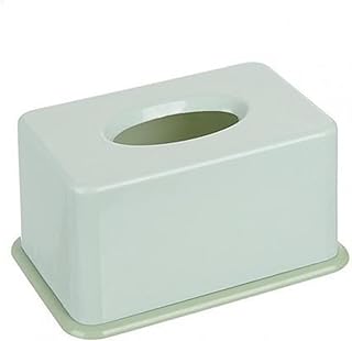 Soporte para caja de pañuelos de color verde, contenedor de papel de diseño simple para oficina en casa y coche, organizador de pañuelos elegante y funcional