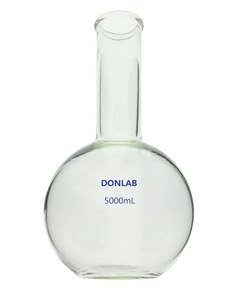 CFB-5000 Glass 5000ml/5L Long Neck Boiling Flask of Flat Bottom