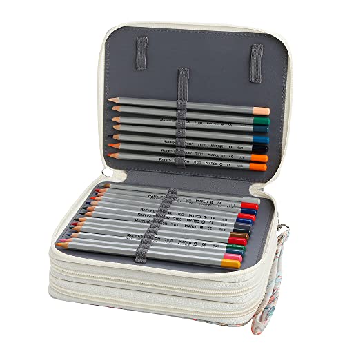 Image of 72 Slots Pencil Case Organizer w /Removal Handle Strap