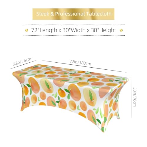 Housse de table rectangulaire extensible décorative pour buffet de fête EdWal - 7