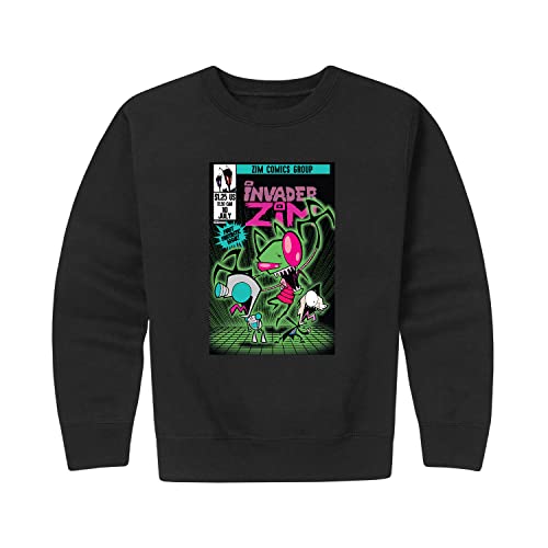 HYBRID APPAREL - Invader Zim - Zim and Gir - Toddler And Youth Crewneck Fleece Sweatshirt