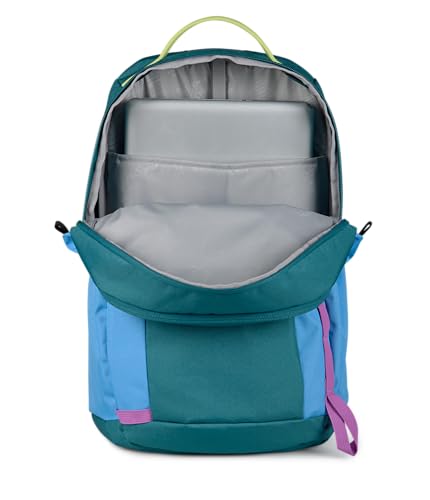 Image of JanSport 26L All Around Pack - 15 inch Laptop Sleeve, Emerald Pool | Versatile Rucksack w /Hydration Sleeve, Reflective Accents & Safety Whistle